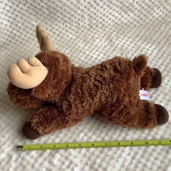 Aurora World Plush Brown Moose Stuffed Animal Toy - Picture 15 of 15